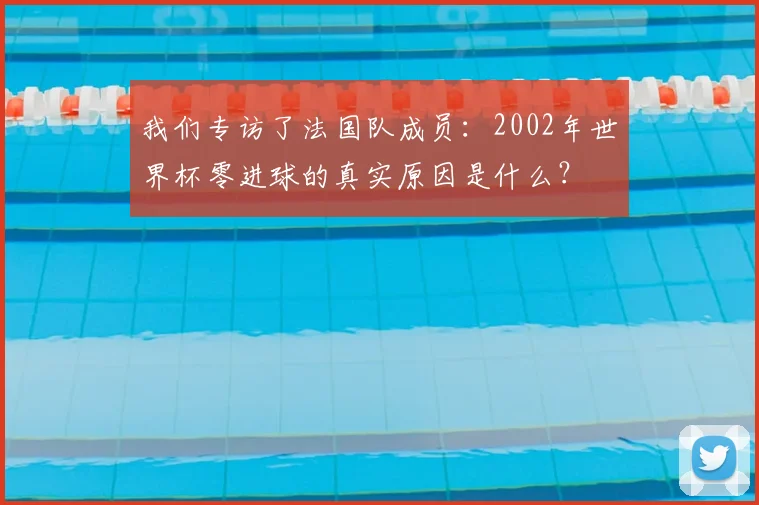 我们专访了法国队成员:2002年世界杯零进球的真实原因是什么?