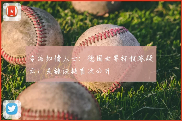 专访知情人士:德国世界杯假球疑云,关键证据首次公开