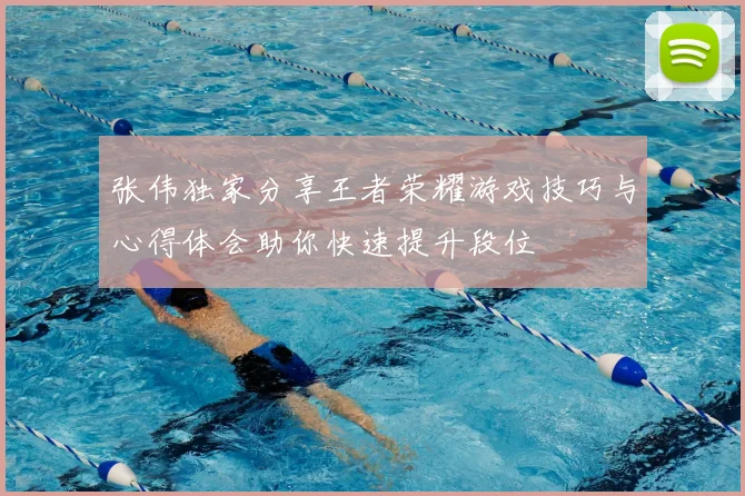 张伟独家分享王者荣耀游戏技巧与心得体会助你快速提升段位
